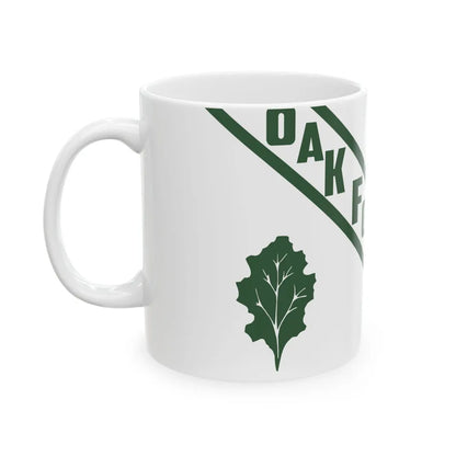 Flag of Oak Forest Illinois (United States) White Coffee Mug - Go Mug Yourself