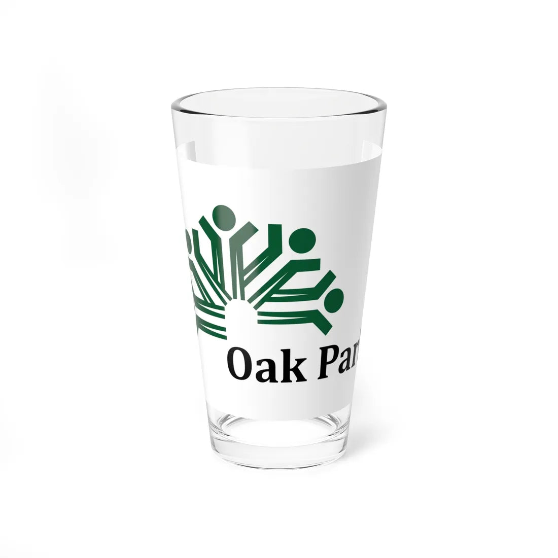 Flag of Oak Park Illinois (United States) Pint Glass 16oz 16oz - Go Mug Yourself
