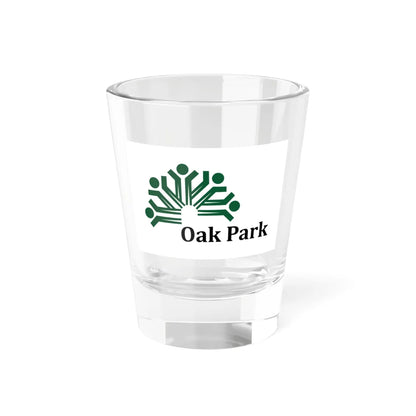 Flag of Oak Park Illinois (United States) Shot Glass 1.5oz 1.5oz - Go Mug Yourself