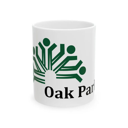 Flag of Oak Park Illinois (United States) White Coffee Mug 11oz - Go Mug Yourself