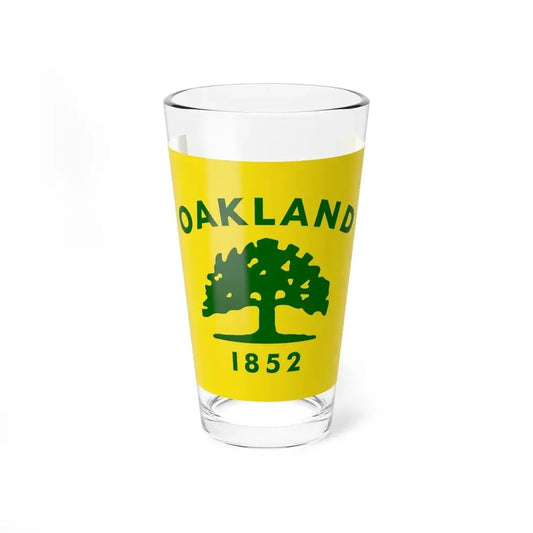 Flag of Oakland, California - Pint Glass 16oz 16oz - Go Mug Yourself