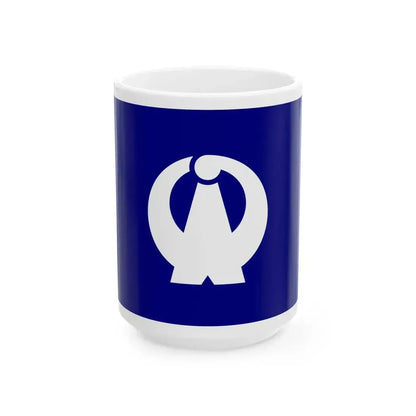 Flag of Oarai Ibaraki (Japan) White Coffee Mug 15oz - Go Mug Yourself