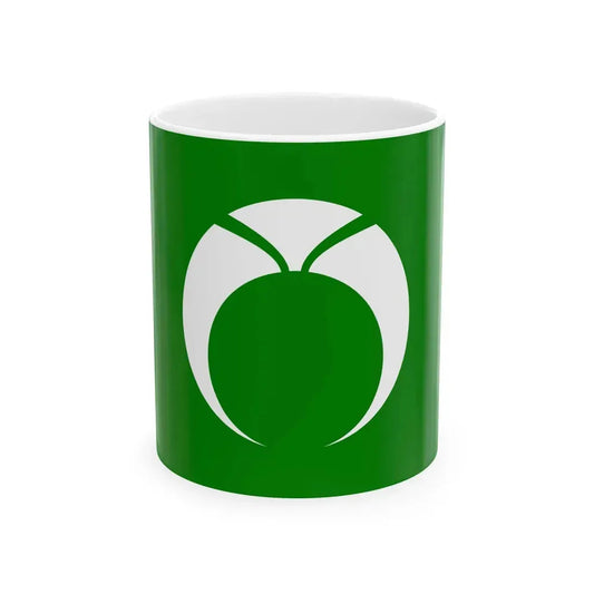 Flag of Obara Aichi 1975-2005 (Japan) White Coffee Mug 11oz - Go Mug Yourself