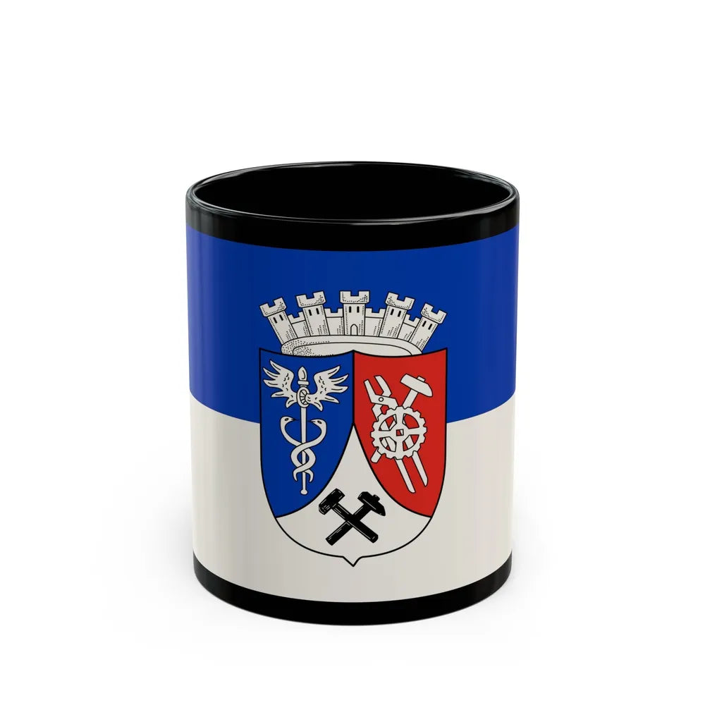 Flag of Oberhausen Germany - Black Coffee Mug-11oz-Go Mug Yourself