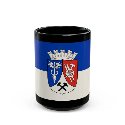 Flag of Oberhausen Germany - Black Coffee Mug 15oz - Go Mug Yourself