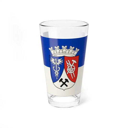 Flag of Oberhausen Germany - Pint Glass 16oz 16oz - Go Mug Yourself