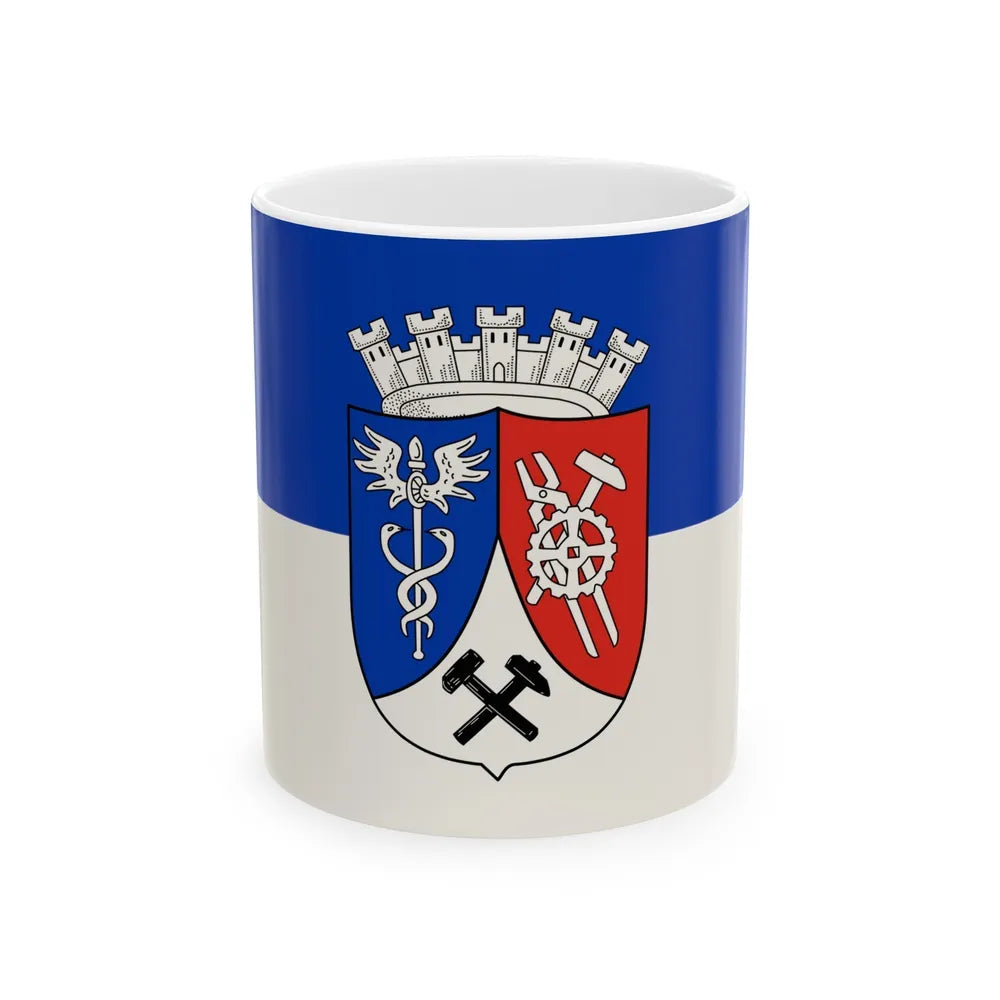 Flag of Oberhausen Germany - White Coffee Mug-11oz-Go Mug Yourself