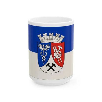 Flag of Oberhausen Germany - White Coffee Mug 15oz - Go Mug Yourself