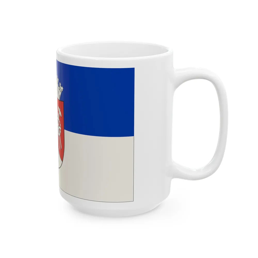 Flag of Oberhausen Germany - White Coffee Mug-Go Mug Yourself