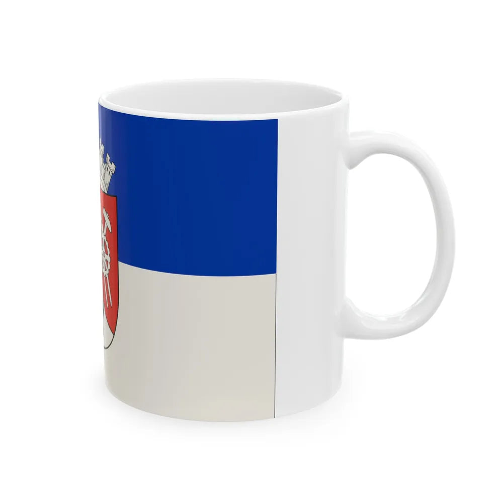 Flag of Oberhausen Germany - White Coffee Mug-Go Mug Yourself