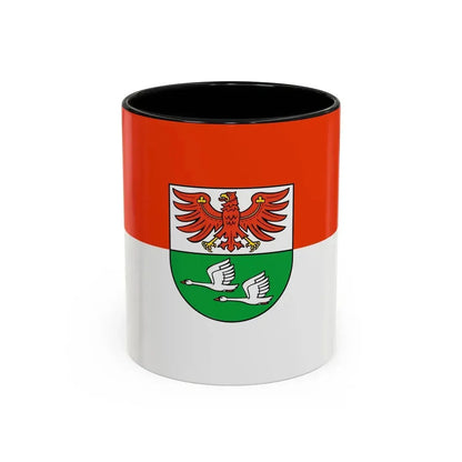 Flag of Oberhavel Germany - Accent Coffee Mug 11oz Black - Go Mug Yourself