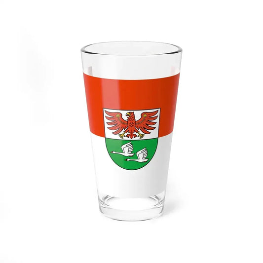 Flag of Oberhavel Germany - Pint Glass 16oz 16oz - Go Mug Yourself