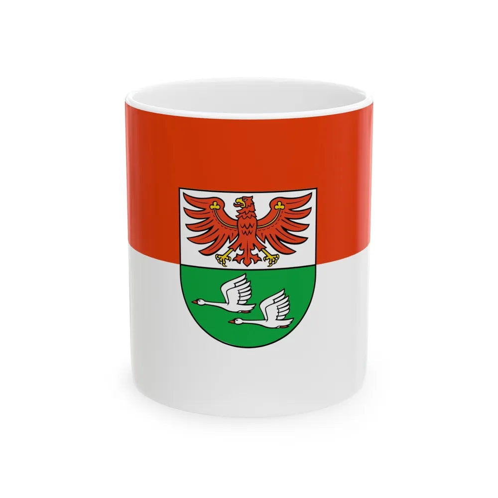 Flag of Oberhavel Germany - White Coffee Mug-11oz-Go Mug Yourself