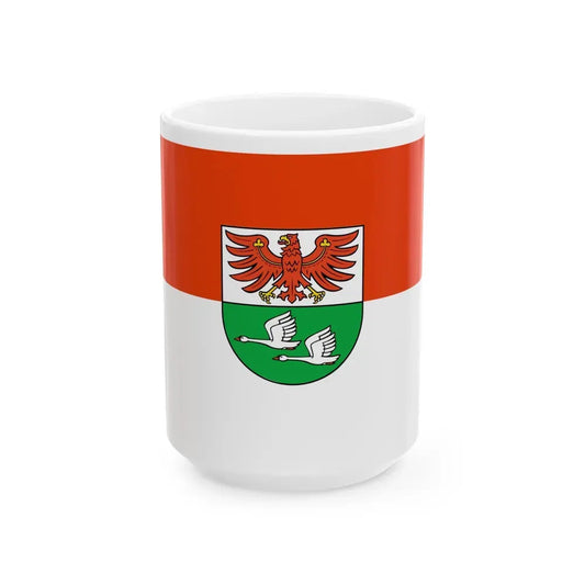 Flag of Oberhavel Germany - White Coffee Mug 15oz - Go Mug Yourself