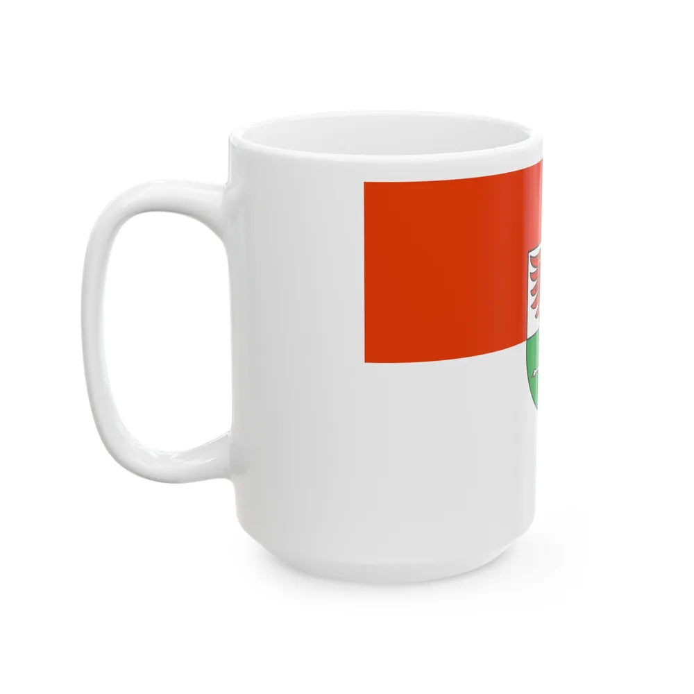 Flag of Oberhavel Germany - White Coffee Mug-Go Mug Yourself