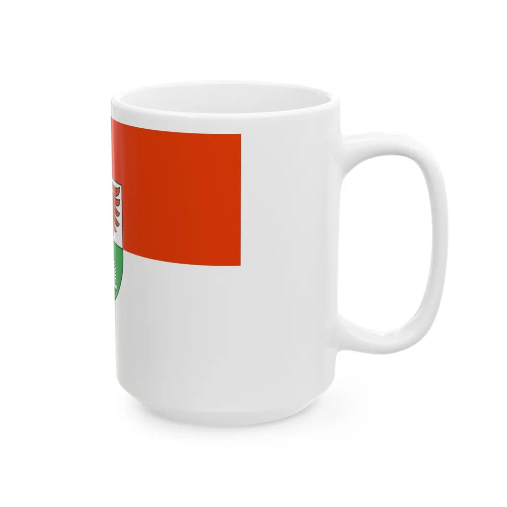 Flag of Oberhavel Germany - White Coffee Mug-Go Mug Yourself