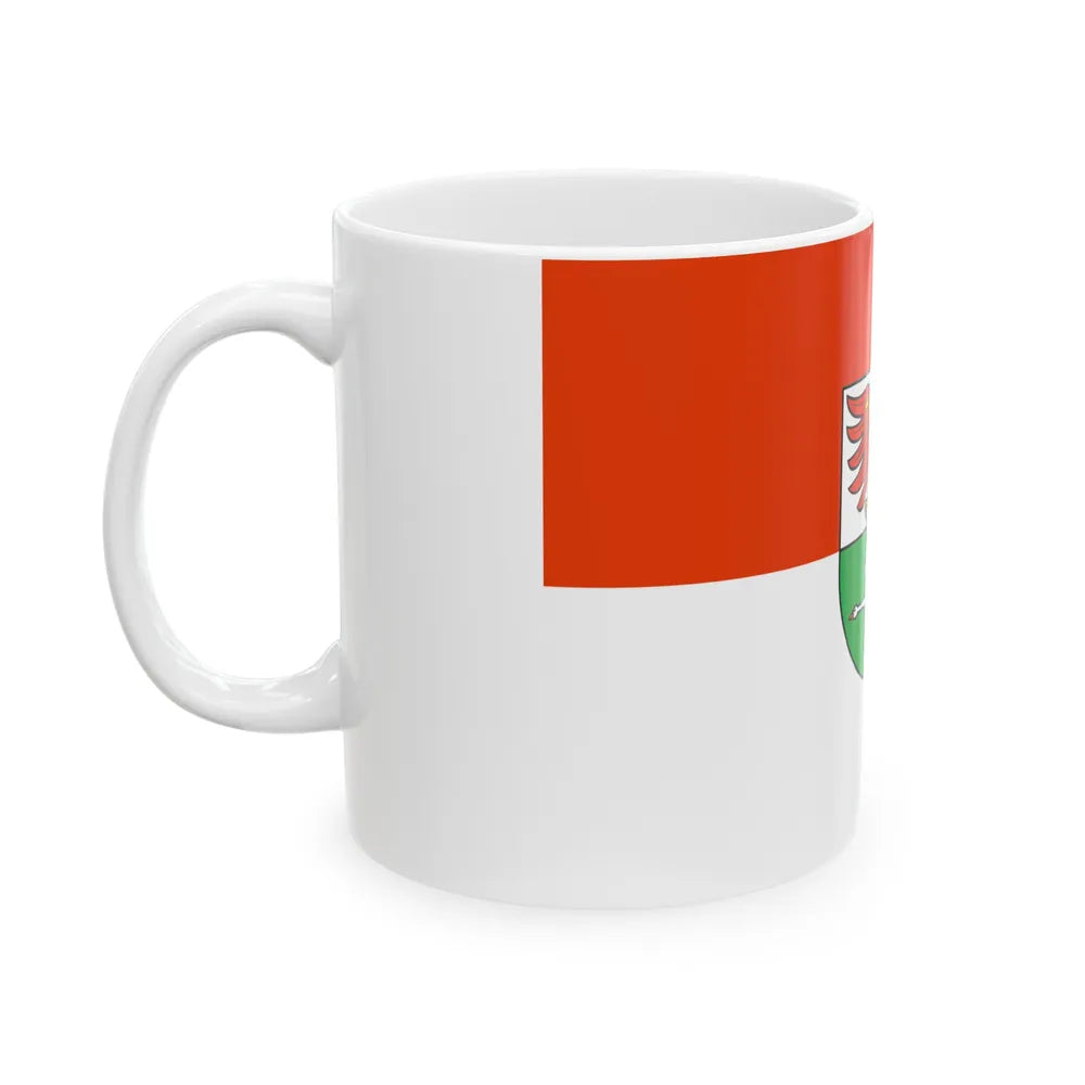 Flag of Oberhavel Germany - White Coffee Mug-Go Mug Yourself