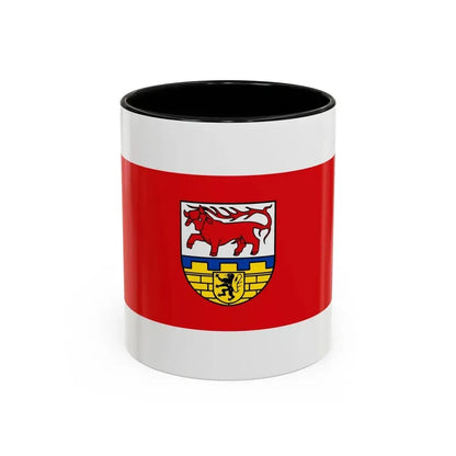 Flag of Oberspreewald Lausitz Germany - Accent Coffee Mug 11oz Black - Go Mug Yourself