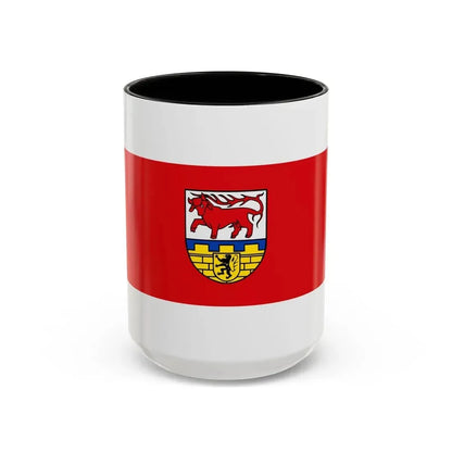 Flag of Oberspreewald Lausitz Germany - Accent Coffee Mug 15oz Black - Go Mug Yourself