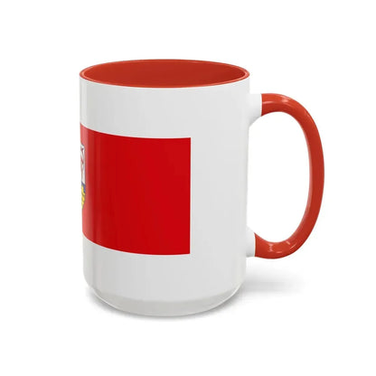 Flag of Oberspreewald Lausitz Germany - Accent Coffee Mug - Go Mug Yourself