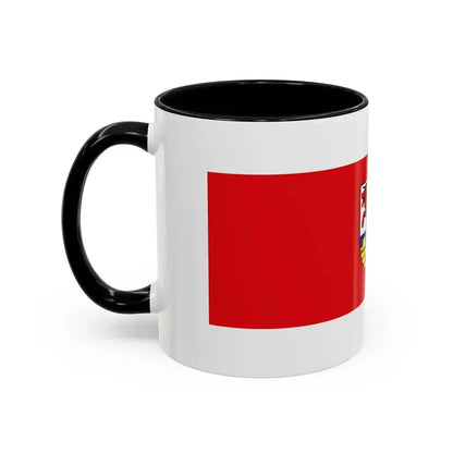 Flag of Oberspreewald Lausitz Germany - Accent Coffee Mug - Go Mug Yourself