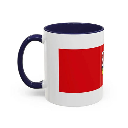 Flag of Oberspreewald Lausitz Germany - Accent Coffee Mug - Go Mug Yourself