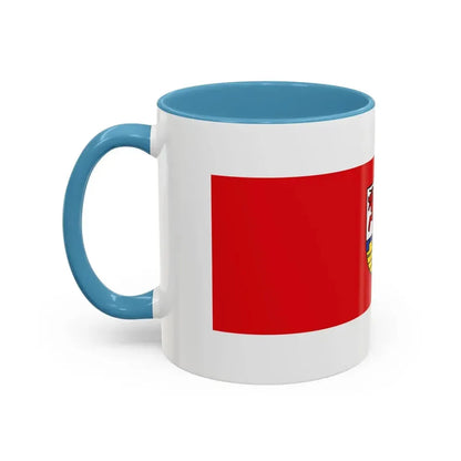 Flag of Oberspreewald Lausitz Germany - Accent Coffee Mug - Go Mug Yourself