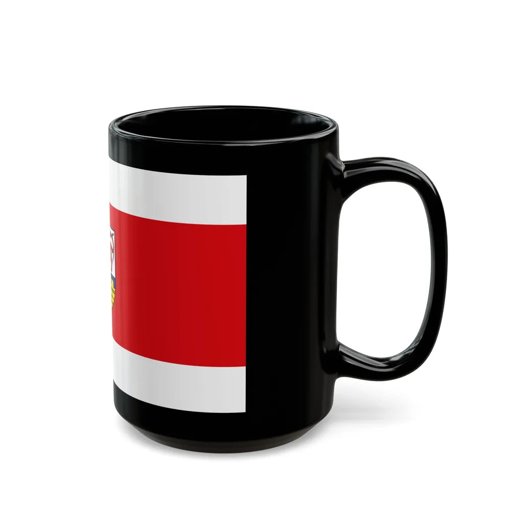 Flag of Oberspreewald Lausitz Germany - Black Coffee Mug-Go Mug Yourself