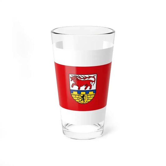 Flag of Oberspreewald Lausitz Germany - Pint Glass 16oz 16oz - Go Mug Yourself