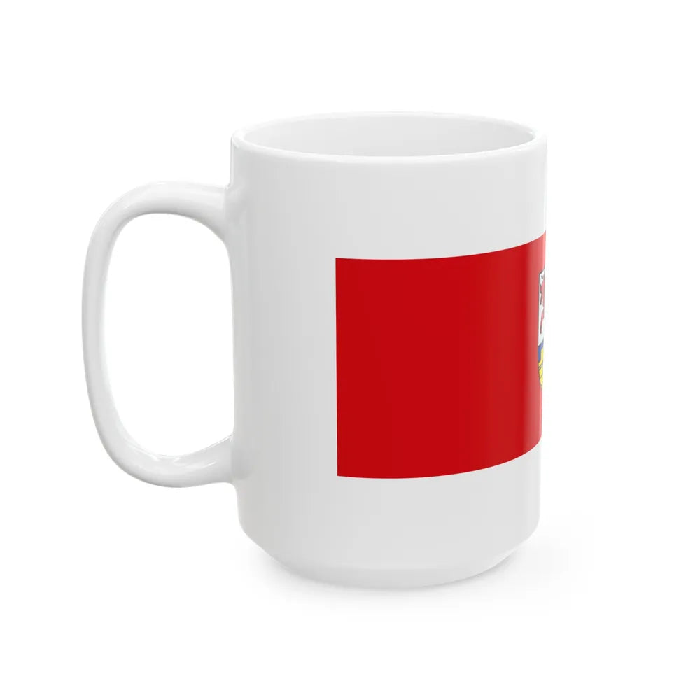 Flag of Oberspreewald Lausitz Germany - White Coffee Mug-Go Mug Yourself