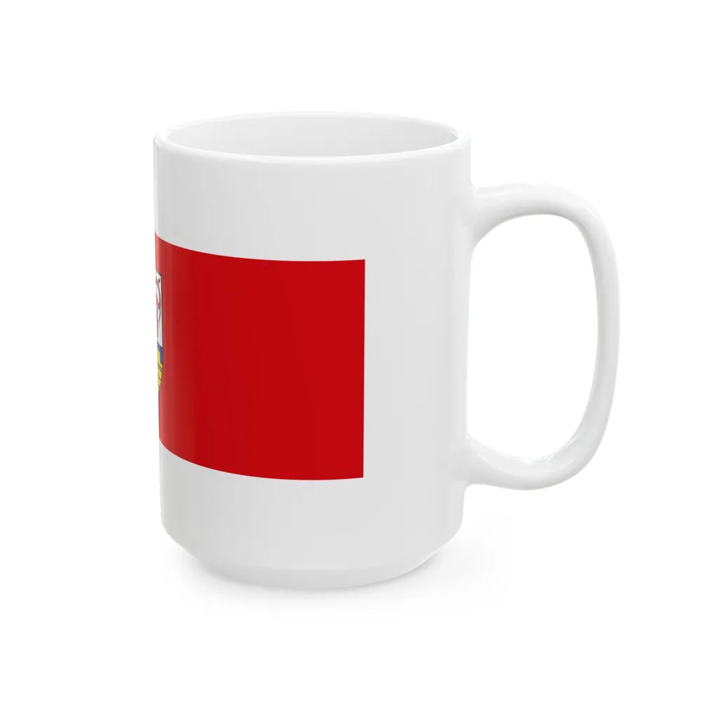 Flag of Oberspreewald Lausitz Germany - White Coffee Mug-Go Mug Yourself