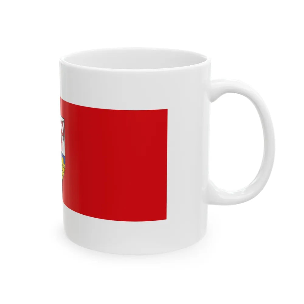 Flag of Oberspreewald Lausitz Germany - White Coffee Mug-Go Mug Yourself