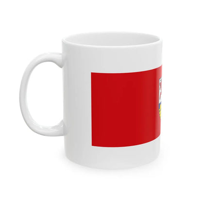 Flag of Oberspreewald Lausitz Germany - White Coffee Mug-Go Mug Yourself