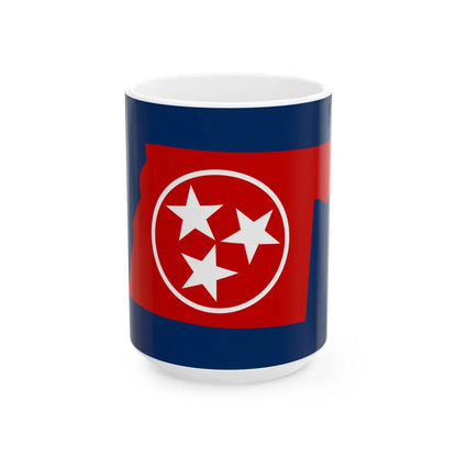 Flag of Obion County Tennessee (United States) White Coffee Mug 15oz - Go Mug Yourself