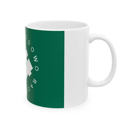 Flag of Oboz Narodowo Radykalny Alternative (Poland) White Coffee Mug - Go Mug Yourself