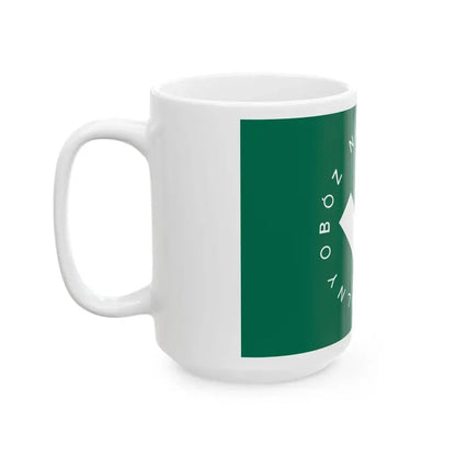 Flag of Oboz Narodowo Radykalny Alternative (Poland) White Coffee Mug - Go Mug Yourself