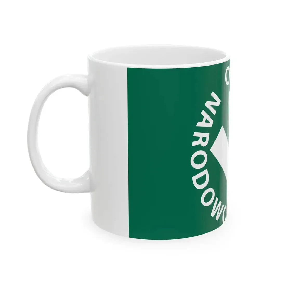 Flag of Oboz Narodowo Radykalny (Poland) White Coffee Mug - Go Mug Yourself