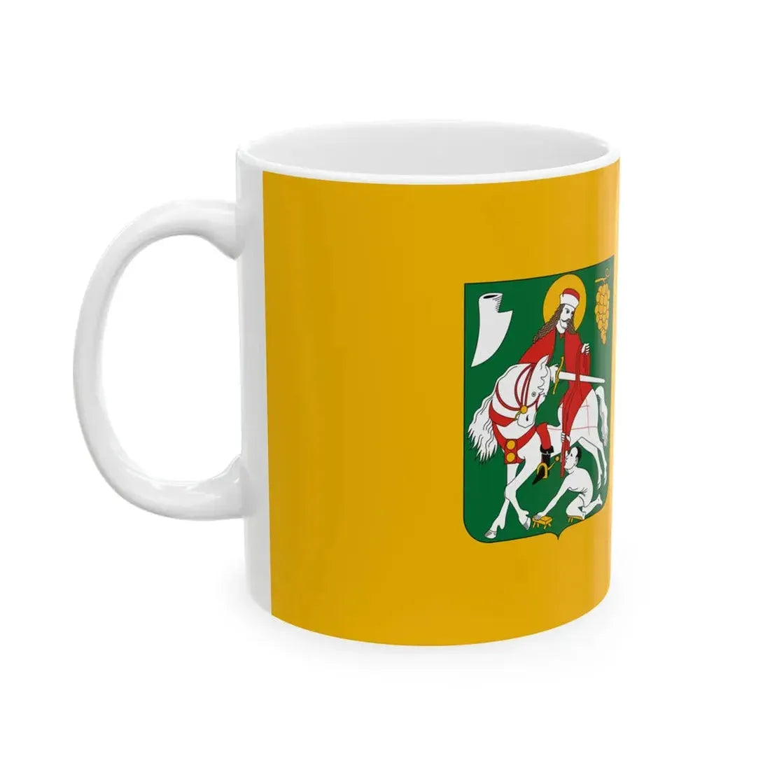 Flag of Obudavar (Hungary) White Coffee Mug - Go Mug Yourself