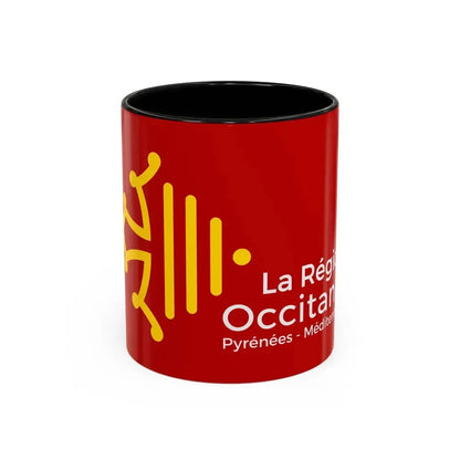 Flag of Occitanie France - Accent Coffee Mug 11oz Black - Go Mug Yourself