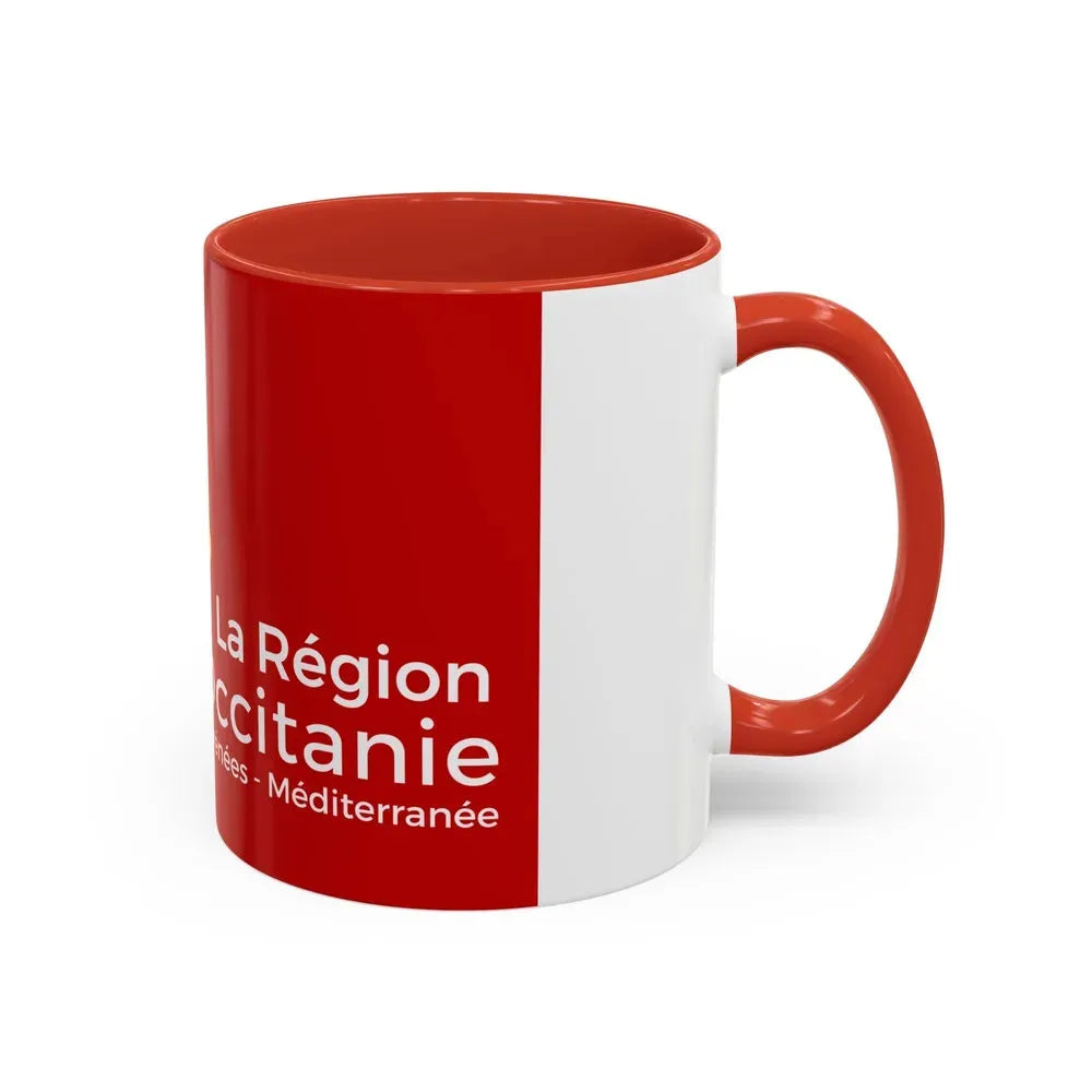 Flag of Occitanie France - Accent Coffee Mug - Go Mug Yourself