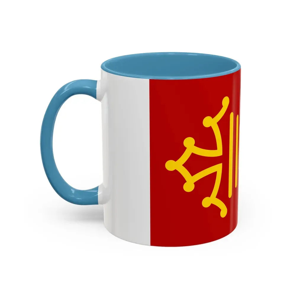 Flag of Occitanie France - Accent Coffee Mug - Go Mug Yourself