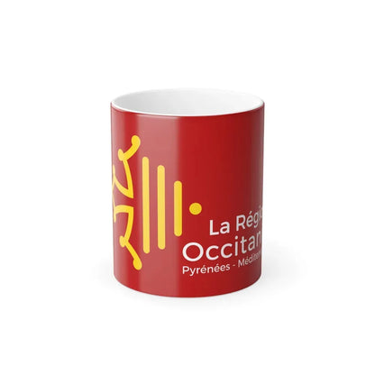 Flag of Occitanie France - Color Changing Coffee Mug 11oz - Go Mug Yourself