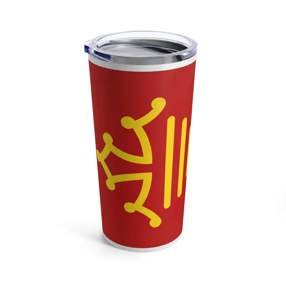 Flag of Occitanie France - Tumbler 20oz - Go Mug Yourself
