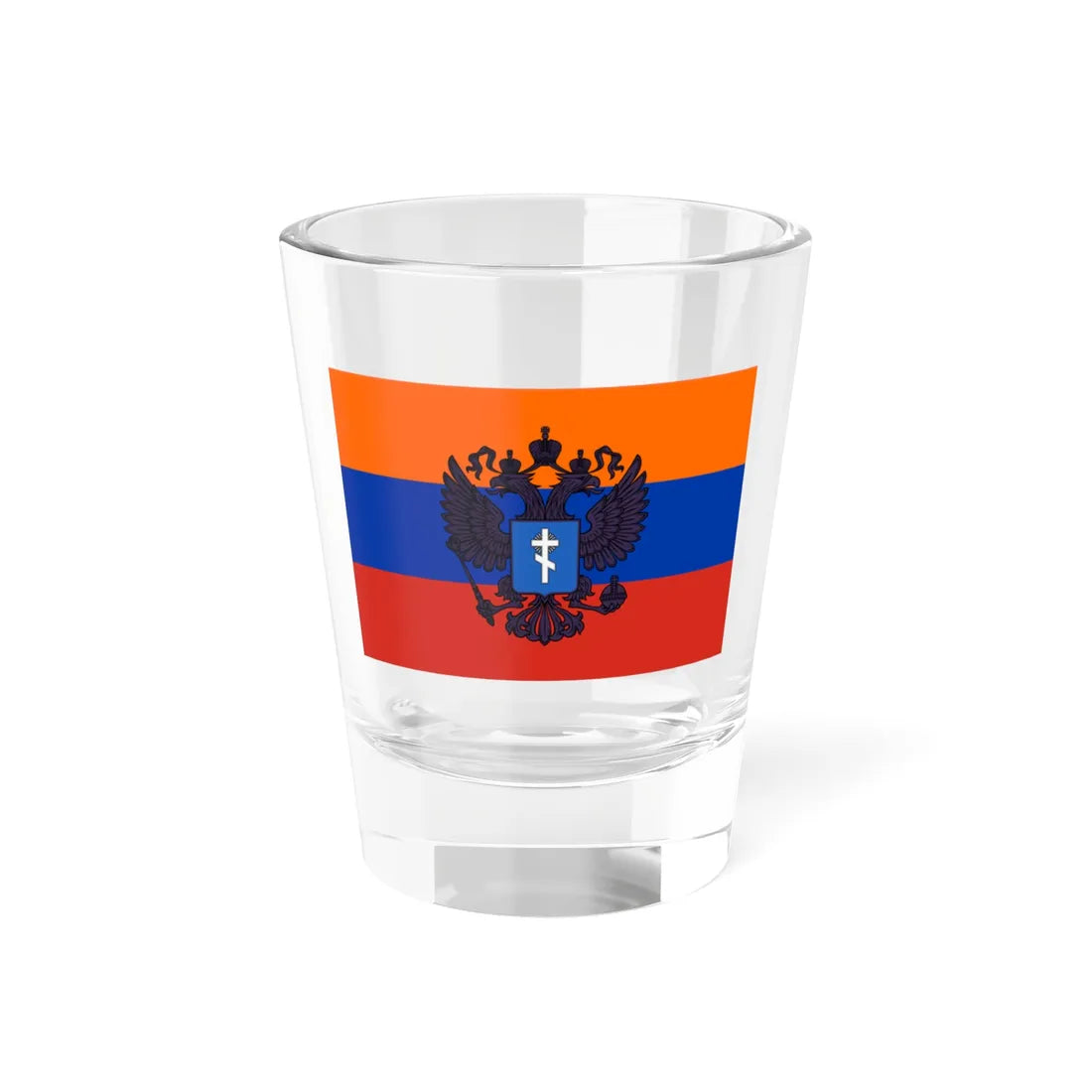 Flag of Occupied Kherson Oblast (Russia) Shot Glass 1.5oz 1.5oz - Go Mug Yourself