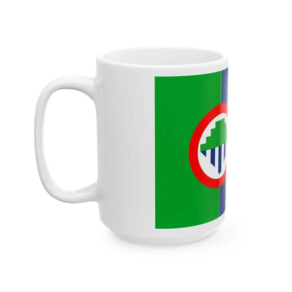Flag of Oconee County South Carolina (United States) White Coffee Mug - Go Mug Yourself