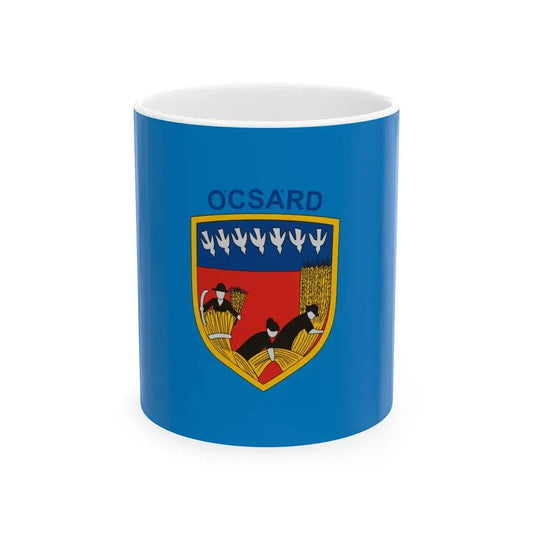 Flag of Ocsard (Hungary) White Coffee Mug 11oz - Go Mug Yourself