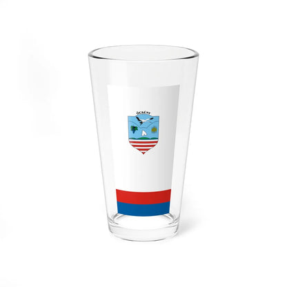 Flag of Ocseny vertical (Hungary) Pint Glass 16oz 16oz - Go Mug Yourself