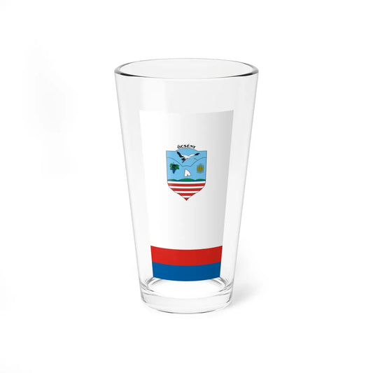 Flag of Ocseny vertical (Hungary) Pint Glass 16oz 16oz - Go Mug Yourself