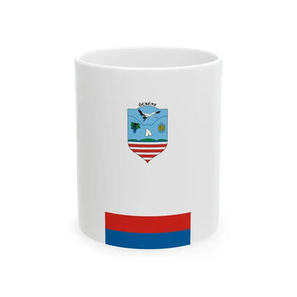 Flag of Ocseny vertical (Hungary) White Coffee Mug 11oz - Go Mug Yourself
