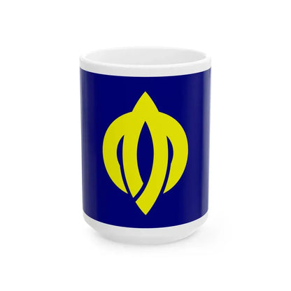 Flag of Oda Fukui 1961-2005 (Japan) White Coffee Mug 15oz - Go Mug Yourself